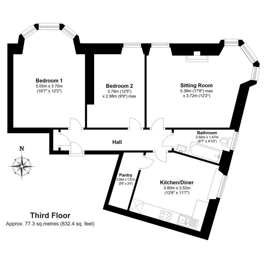 Belhaven Terrace Apartment Единбург Екстериор снимка